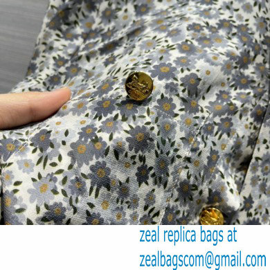 celine daisy print shirt and skirt 2021