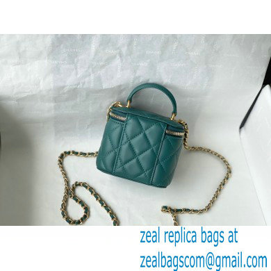 chanel lambskin green SMALL VANITY WITH CHAIN ap2198 - Click Image to Close