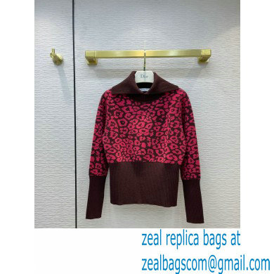 dior pink leopard sweater 2021