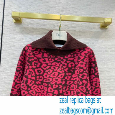 dior pink leopard sweater 2021