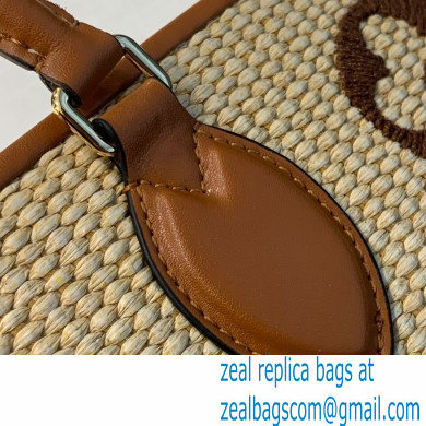 louis vuitton Monogram Raffia OnTheGo MM tote bag M57707 BROWN - Click Image to Close