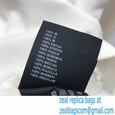 prada Oversized logo print jersey sweatshirt WHITE 2021