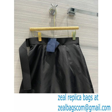 prada Re-Nylon Gabardine flared skirt BLACK 2021