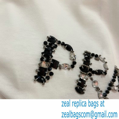 prada logo print white T-shirt 2021