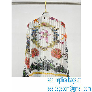 versace starfish print silk shirt 2021 - Click Image to Close