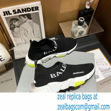 Balenciaga Ankle Logo Knit Sock Speed Trainers Sneakers 07 2021 - Click Image to Close