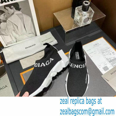 Balenciaga Ankle Logo Knit Sock Speed Trainers Sneakers 08 2021