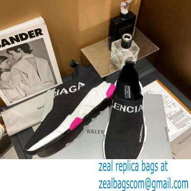 Balenciaga Ankle Logo Knit Sock Speed Trainers Sneakers 10 2021 - Click Image to Close