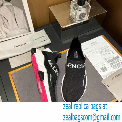 Balenciaga Ankle Logo Knit Sock Speed Trainers Sneakers 12 2021 - Click Image to Close