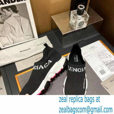 Balenciaga Ankle Logo Knit Sock Speed Trainers Sneakers 12 2021 - Click Image to Close