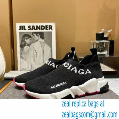 Balenciaga Ankle Logo Knit Sock Speed Trainers Sneakers 12 2021 - Click Image to Close