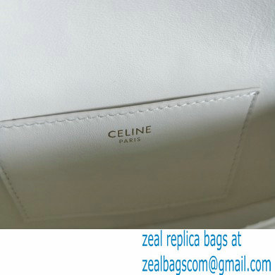Celine Clutch On Strap In Smooth Calfskin white 2021