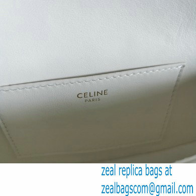 Celine Clutch On Strap In Smooth Calfskin white 2021 - Click Image to Close