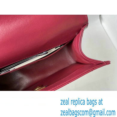 Chanel Calfskin Small Flap Bag AS2649 Burgundy 2021