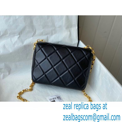Chanel Gold Coin Small Flap Bag AS2693 Black 2021 - Click Image to Close