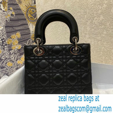 DIOR Black Cannage lambskin LADY DIOR MY ABCDIOR BAG 2021