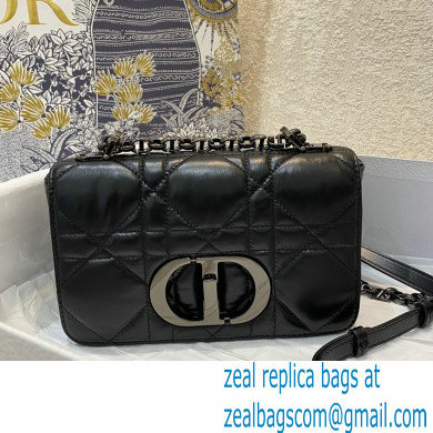 DIOR Black Quilted Macrocannage Calfskin SMALL DIOR CARO BAG - Click Image to Close