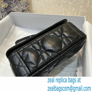 DIOR Black Quilted Macrocannage Calfskin SMALL DIOR CARO BAG