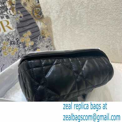 DIOR Black Quilted Macrocannage Calfskin large DIOR CARO BAG