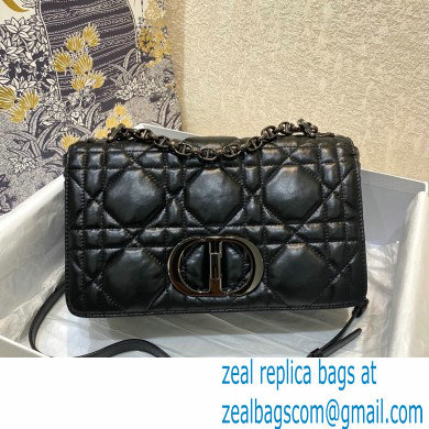 DIOR Black Quilted Macrocannage Calfskin medium DIOR CARO BAG