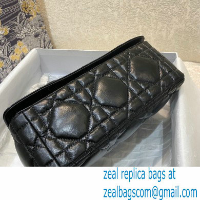 DIOR Black Quilted Macrocannage Calfskin medium DIOR CARO BAG