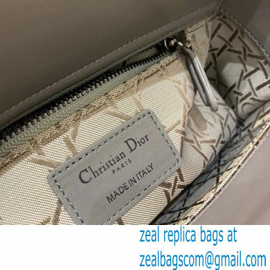 DIOR GRAY Cannage lambskin LADY DIOR MY ABCDIOR BAG 2021 - Click Image to Close