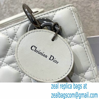 DIOR WHITE Cannage lambskin LADY DIOR MY ABCDIOR BAG 2021 - Click Image to Close