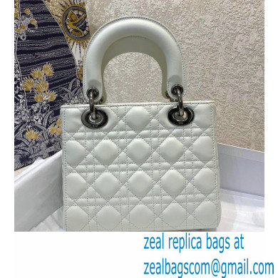 DIOR WHITE Cannage lambskin LADY DIOR MY ABCDIOR BAG 2021 - Click Image to Close