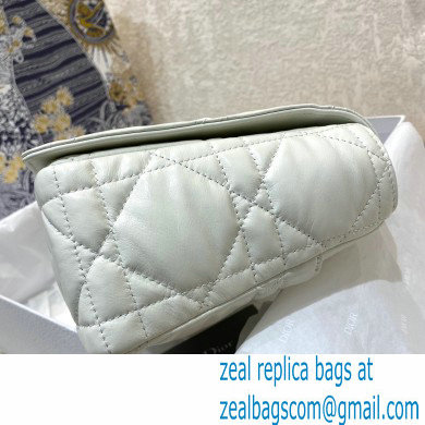 DIOR white Quilted Macrocannage Calfskin large DIOR CARO BAG