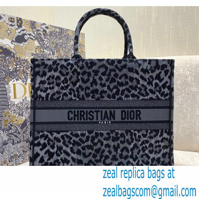 Dior Book Tote Bag in Gray Mizza Embroidery 2021 - Click Image to Close