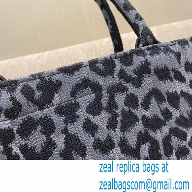 Dior Book Tote Bag in Gray Mizza Embroidery 2021