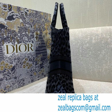 Dior Book Tote Bag in Gray Mizza Embroidery 2021