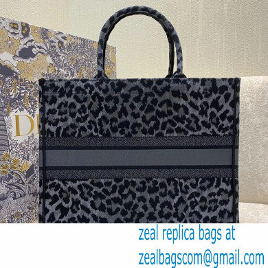 Dior Book Tote Bag in Gray Mizza Embroidery 2021