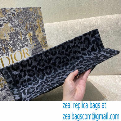 Dior Book Tote Bag in Gray Mizza Embroidery 2021