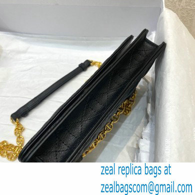 Dior Caro Belt Pouch with Chain Bag Black 2021