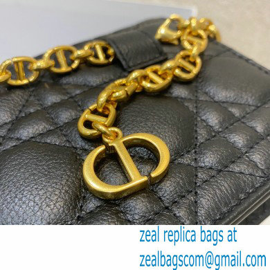 Dior Caro Belt Pouch with Chain Bag Black 2021 - Click Image to Close