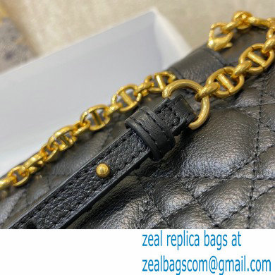 Dior Caro Belt Pouch with Chain Bag Black 2021