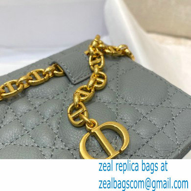 Dior Caro Belt Pouch with Chain Bag Gray 2021