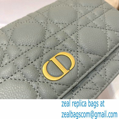 Dior Caro Belt Pouch with Chain Bag Gray 2021