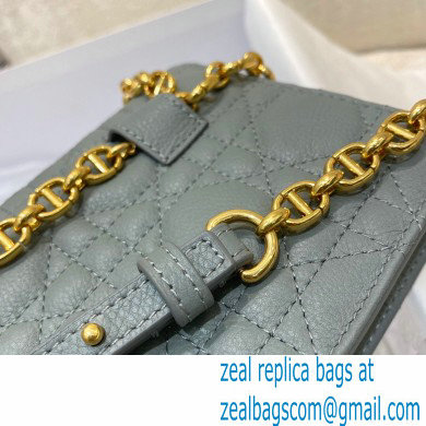 Dior Caro Belt Pouch with Chain Bag Gray 2021