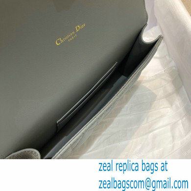 Dior Caro Belt Pouch with Chain Bag Gray 2021