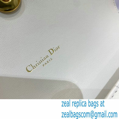 Dior Caro Belt Pouch with Chain Bag White 2021 - Click Image to Close