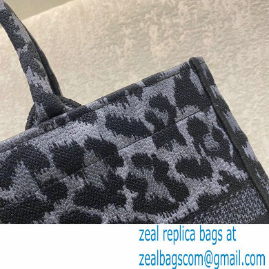 Dior Small Book Tote Bag in Gray Mizza Embroidery 2021