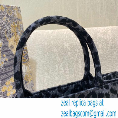 Dior Small Book Tote Bag in Gray Mizza Embroidery 2021