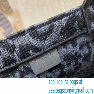 Dior Small Book Tote Bag in Gray Mizza Embroidery 2021