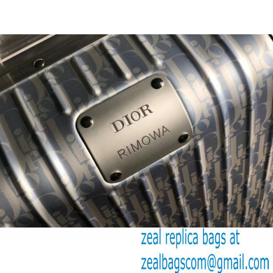 Dior x Rimowa BLUE Dior Oblique Aluminum CABIN SUITCASE