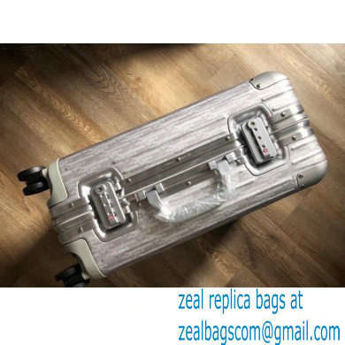 Dior x Rimowa GRAY Dior Oblique Aluminum CABIN SUITCASE