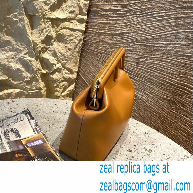 Fendi First Medium Leather Bag Brown 2021 - Click Image to Close