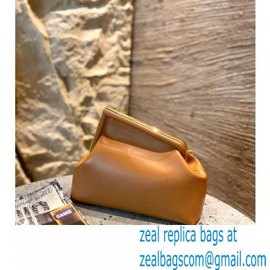 Fendi First Medium Leather Bag Brown 2021