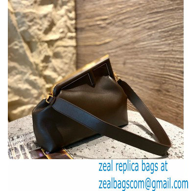 Fendi First Medium Leather Bag Coffee 2021 - Click Image to Close